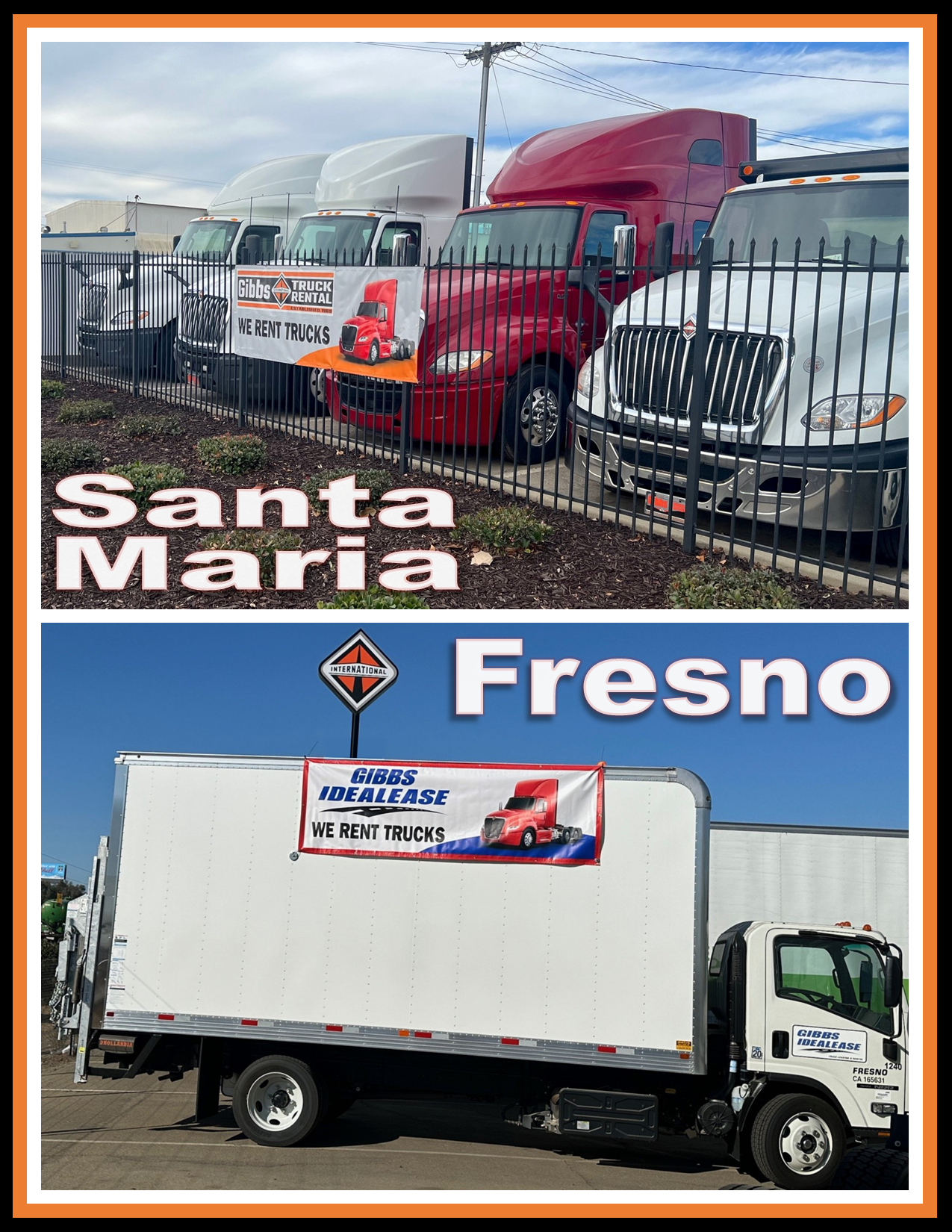 Santa Maria & Fresno Rental Banners